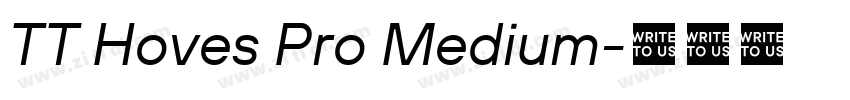 TT Hoves Pro Medium字体转换